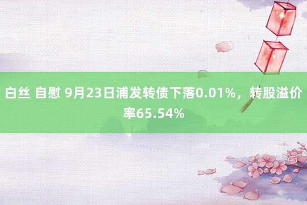 白丝 自慰 9月23日浦发转债下落0.01%，转股溢价率65.54%