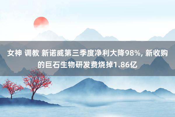 女神 调教 新诺威第三季度净利大降98%， 新收购的巨石生物研发费烧掉1.86亿