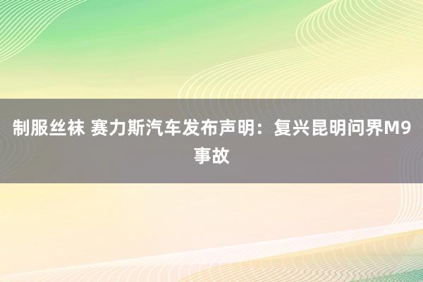 制服丝袜 赛力斯汽车发布声明：复兴昆明问界M9事故