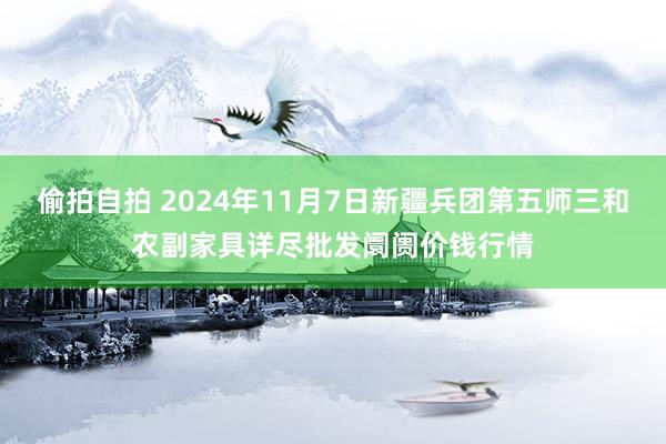 偷拍自拍 2024年11月7日新疆兵团第五师三和农副家具详尽批发阛阓价钱行情