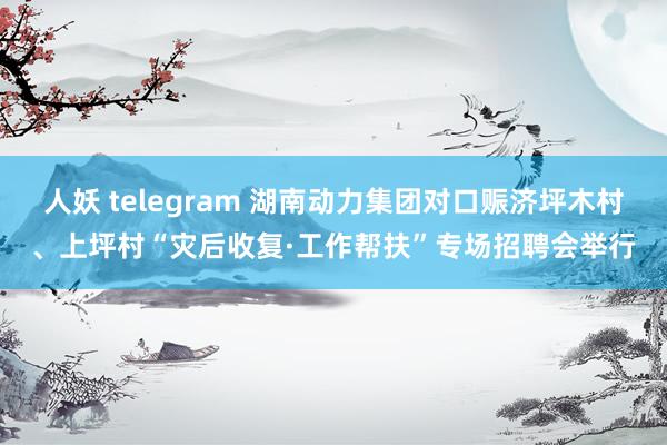 人妖 telegram 湖南动力集团对口赈济坪木村、上坪村“灾后收复·工作帮扶”专场招聘会举行