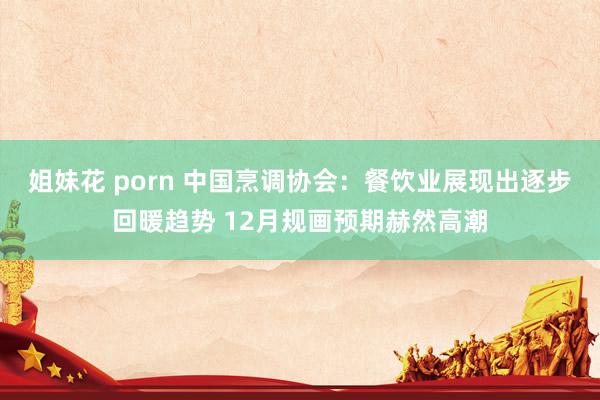 姐妹花 porn 中国烹调协会：餐饮业展现出逐步回暖趋势 12月规画预期赫然高潮