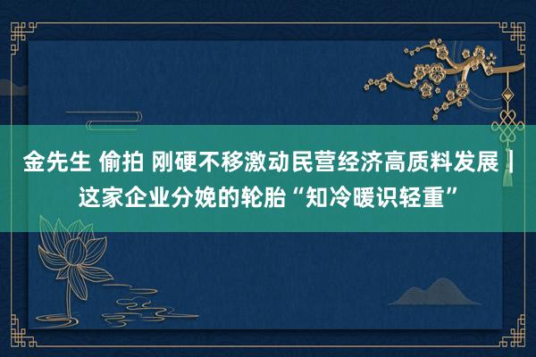 金先生 偷拍 刚硬不移激动民营经济高质料发展｜这家企业分娩的轮胎“知冷暖识轻重”